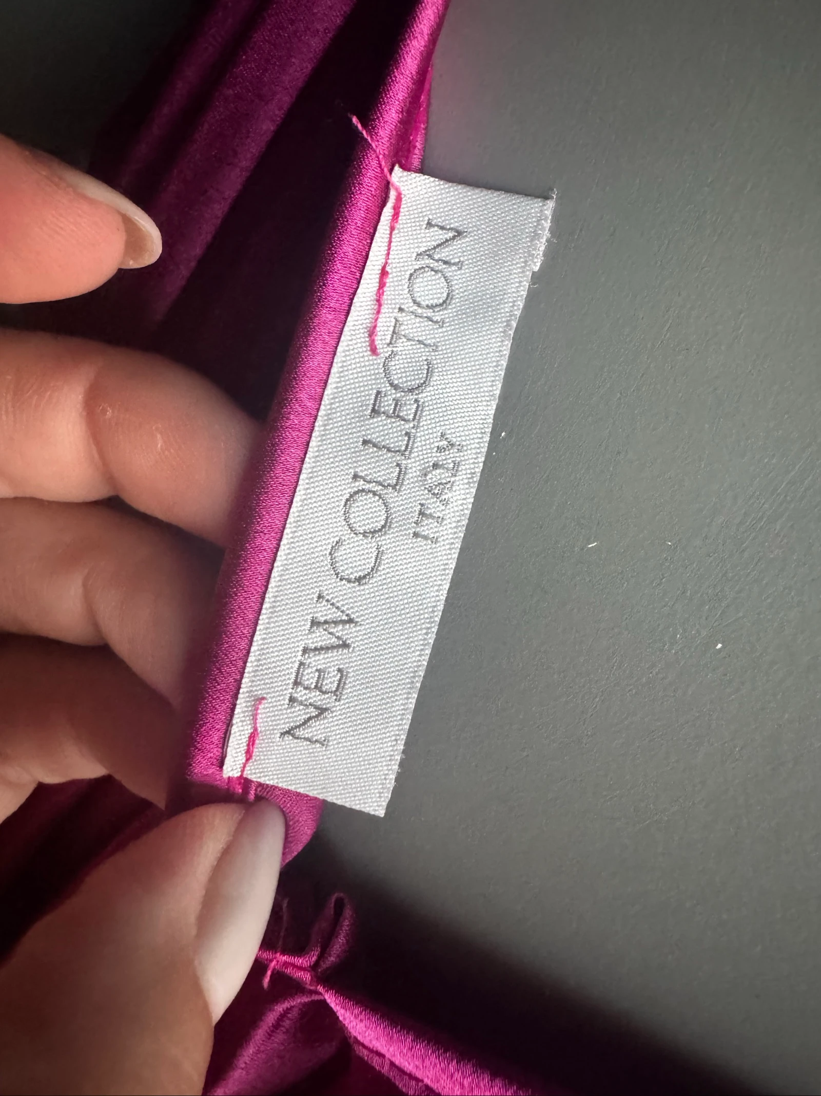 Neon Collection geplisseerde fuchsia jurk – nieuw met riem – een maat – photo 7